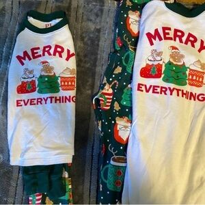 Christmas Pajamas Children’s Place 5T & Size 16 kids